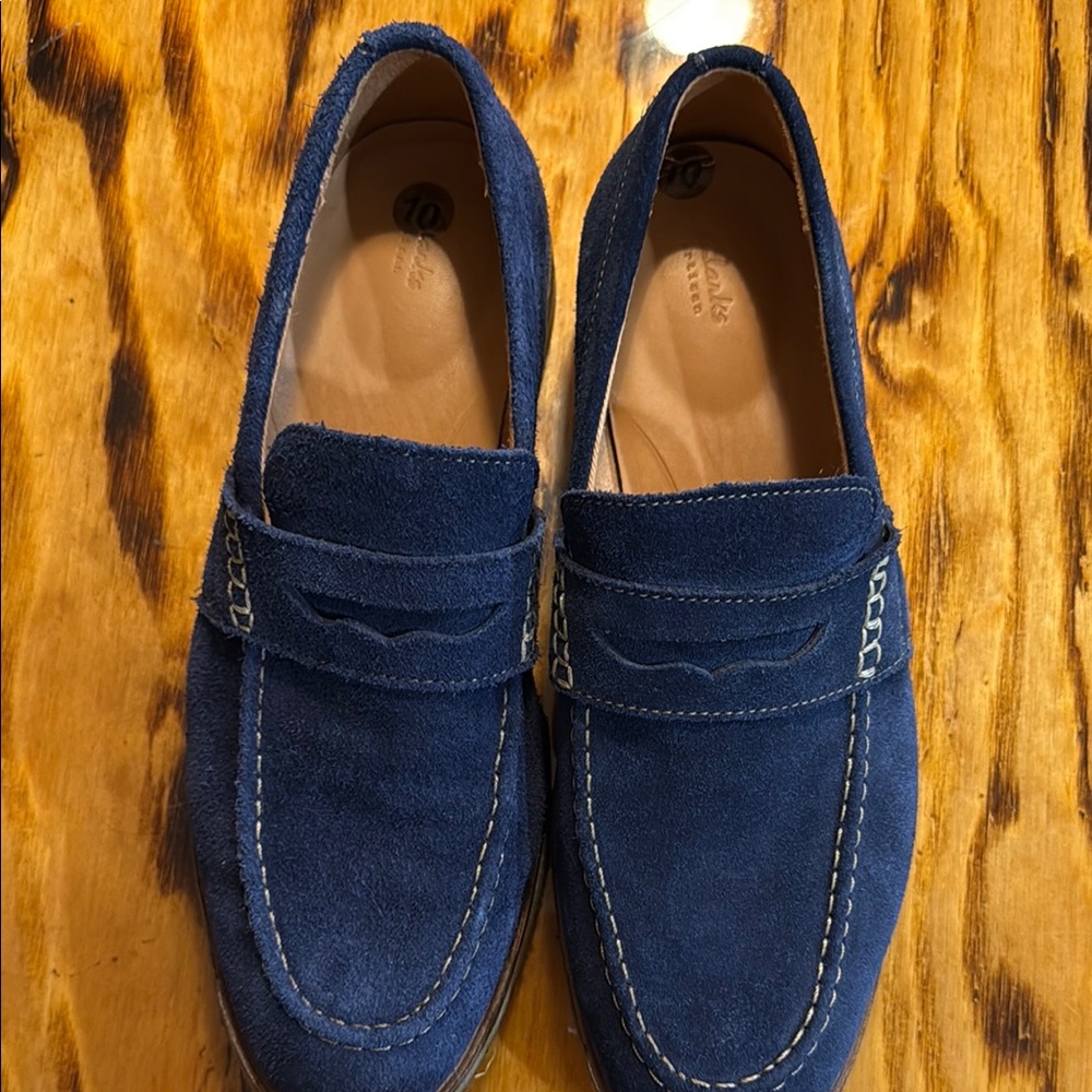 Blue Suede Loafers
